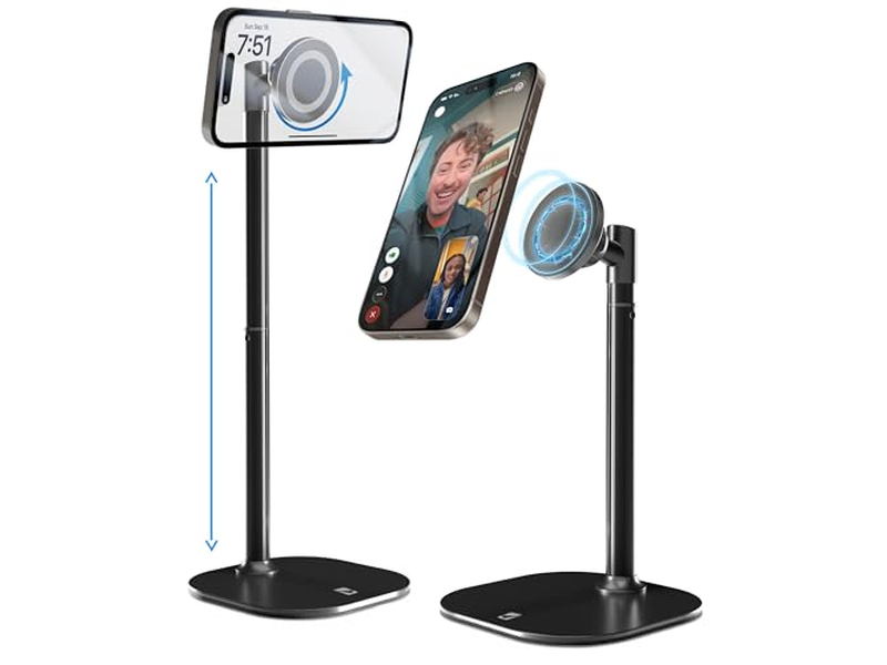 Verstelbare magnetische iPhone-standaard voor bureautelefoonhouder