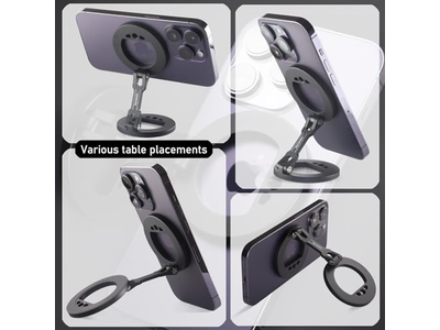 Dubbele magnetische ringtelefoonhouder