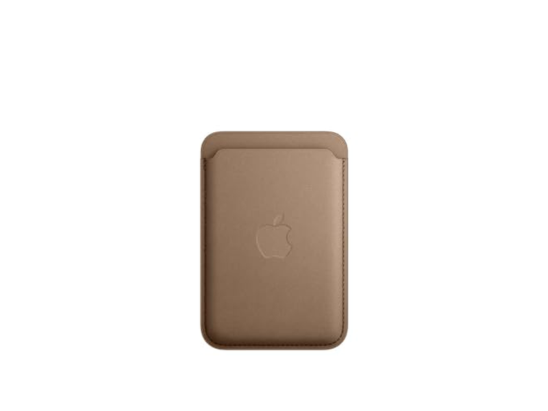 Fijngeweven Portemonnee met MagSafe - Taupe
