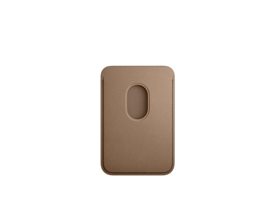 Fijngeweven Portemonnee met MagSafe - Taupe
