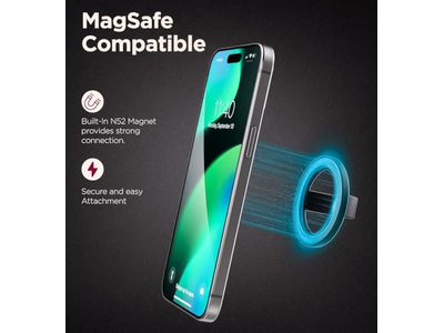 Magnetische telefoongreephouder Dunne siliconen vingerlusring