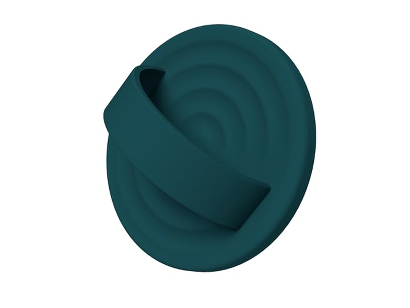 Magnetische telefoonringhouder Siliconen vingerlus Donkergroen