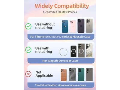 Magnetische telefoonringhouder compatibel met MagSafe