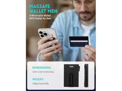 Magnetische pop-up portemonnee voor iPhone met plaats voor 8 kaarten en rekeningen