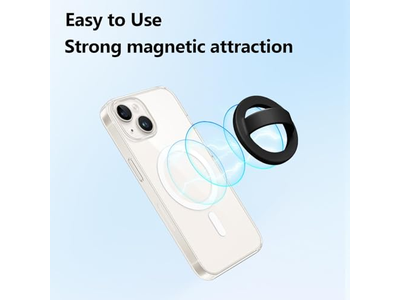 Magnetische telefoonhouder met siliconen ringgreep
