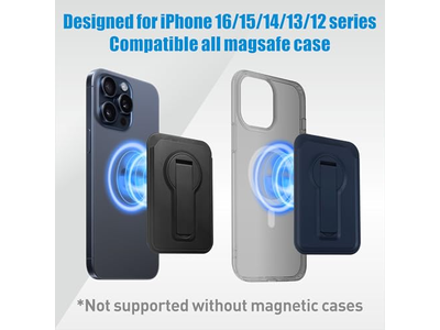 Magnetische portemonnee voor iPhone - Lichtgewicht kaarthouder en standaard