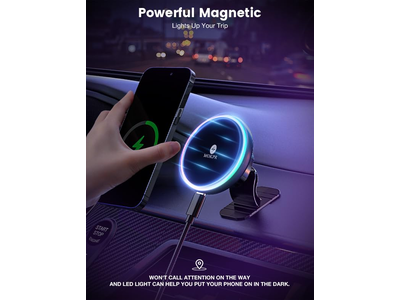Magsafe autohouder oplader 15W draadloze autolader