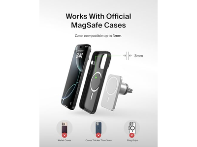 MagSafe Vent Mount Pro MagSafe iPhone-houder voor in de auto