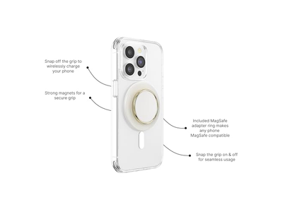 Telefoongreep met standaard en magnetische standaard voor MagSafe-hoesjes
