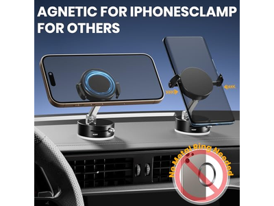 Vacuüm magnetische telefoonhouder met klem