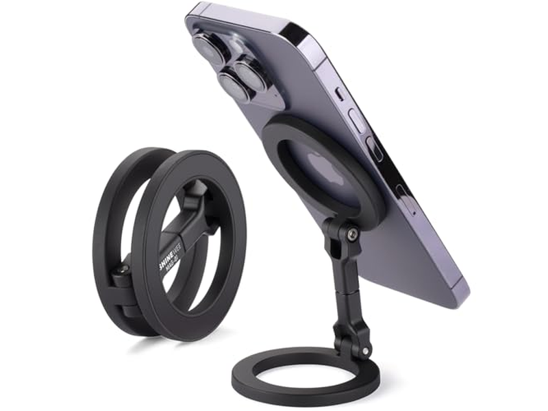 Dubbele magnetische ringtelefoonhouder, snel te bevestigen op elk ijzeren oppervlak