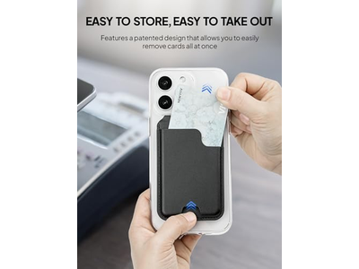Magnetische kaarthouder portemonnee met verstelbare standaard voor iPhone met plaats voor 5