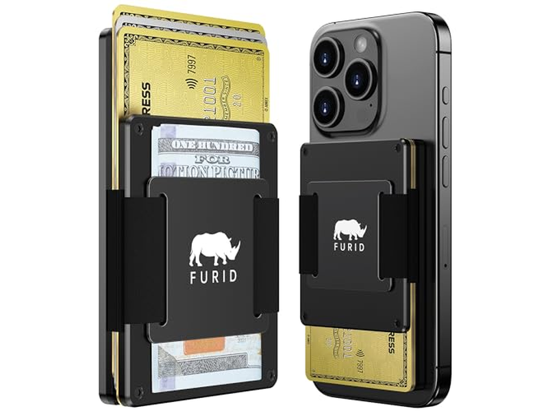Magnetische kaartportemonnee met geldriem voor iPhone-serie Minimalistisch des