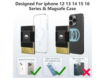 Magnetische kaartportemonnee met geldriem voor iPhone-serie Minimalistisch des