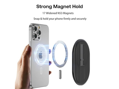 Magnetische vingertelefoongreep en standaardhouder voor smartphones Helder