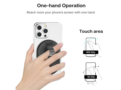 Magnetische vingertelefoongreep en standaardhouder voor smartphones Helder