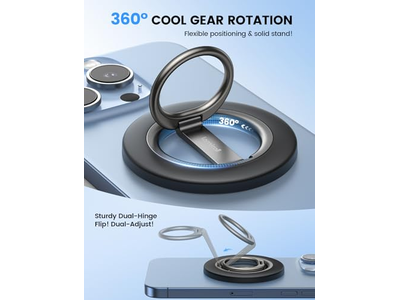 Magnetische telefoongreepstandaard met 360 graden rotatiering voor MagSafe Accesso