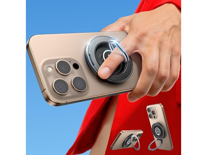 Magnetische telefoongreepstandaard met 360 graden rotatiering voor MagSafe-apparaten
