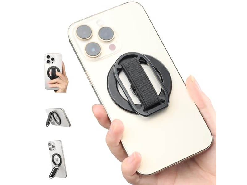 Magnetische telefoongreep met verstelbare vingerringstandaard voor MagSafe