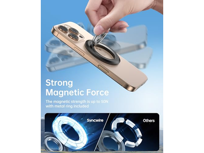 Magnetische telefoonhouder met 360 graden rotatie en dubbelzijdige grip