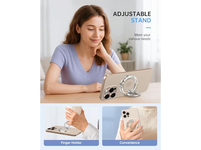 Magnetische telefoonringhouder compatibel met MagSafe - verwijderbare handgreep St