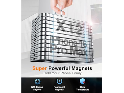 Magnetische telefoonringhouder voor mobiele telefoons Dubbelzijdige standaard Zilver