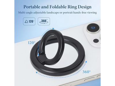 Magnetische telefoonringhouder met MagSafe-accessoire voor iPhone