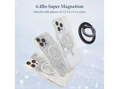 Magnetische telefoonringhouder met MagSafe-accessoire voor iPhone