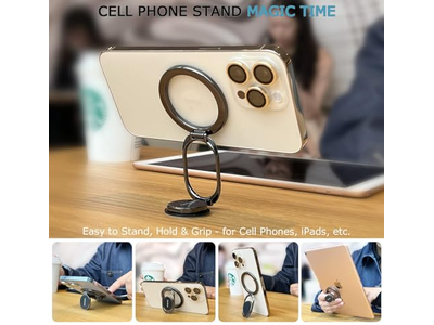 Magnetische telefoonringhouder met verstelbare vingergreep voor smartphones