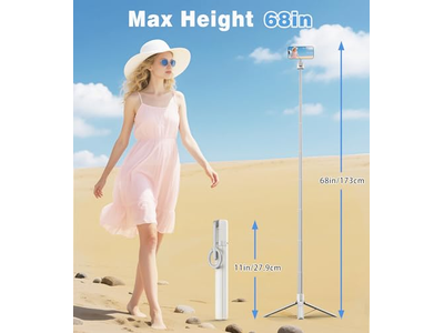 Magnetisch Selfie Stick-statief met sterke magnetische houder van aluminium