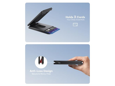 Magnetische portemonnee voor iPhone met verstelbare standaard en kaarthouder