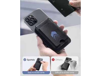 Magnetische portemonnee voor iPhone met verstelbare standaard en RFID-blokkering