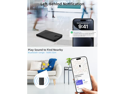 Magnetische portemonnee voor iPhone met Find My 6-kaarthouder RFID-blokkering
