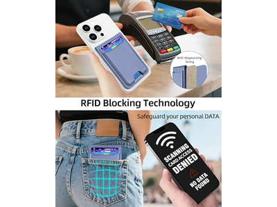 Magnetische portemonneestandaard met verstelbare standaard ID-venster RFID-blokkering
