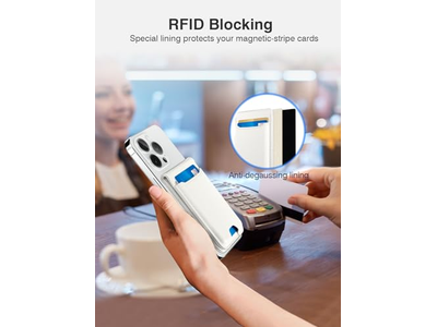 Magnetische portemonnee met verstelbare telefoonstandaard, RFID-blokkering, geschikt voor 6 auto's