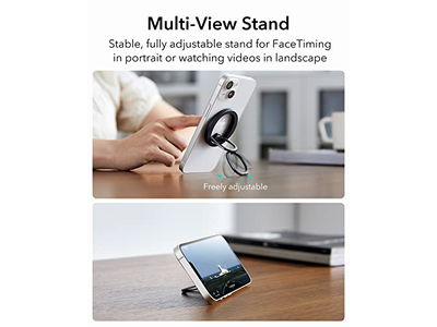 MagSafe Telefoongreep met verstelbare standaard voor smartphones 2 metalen ring
