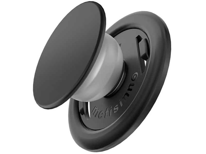 Telefoongreep voor MagSafe magnetische standaard One Finger Pop en Snap Zwart
