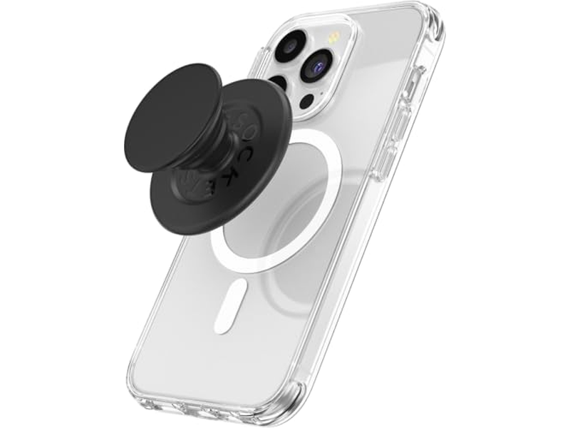 Telefoongreep voor MagSafe met standaard en magnetische standaard - Zwart