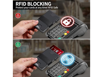 Slanke aluminium kaarthouder portemonnee RFID-blokkering biedt plaats aan 12plus kaarten Plus